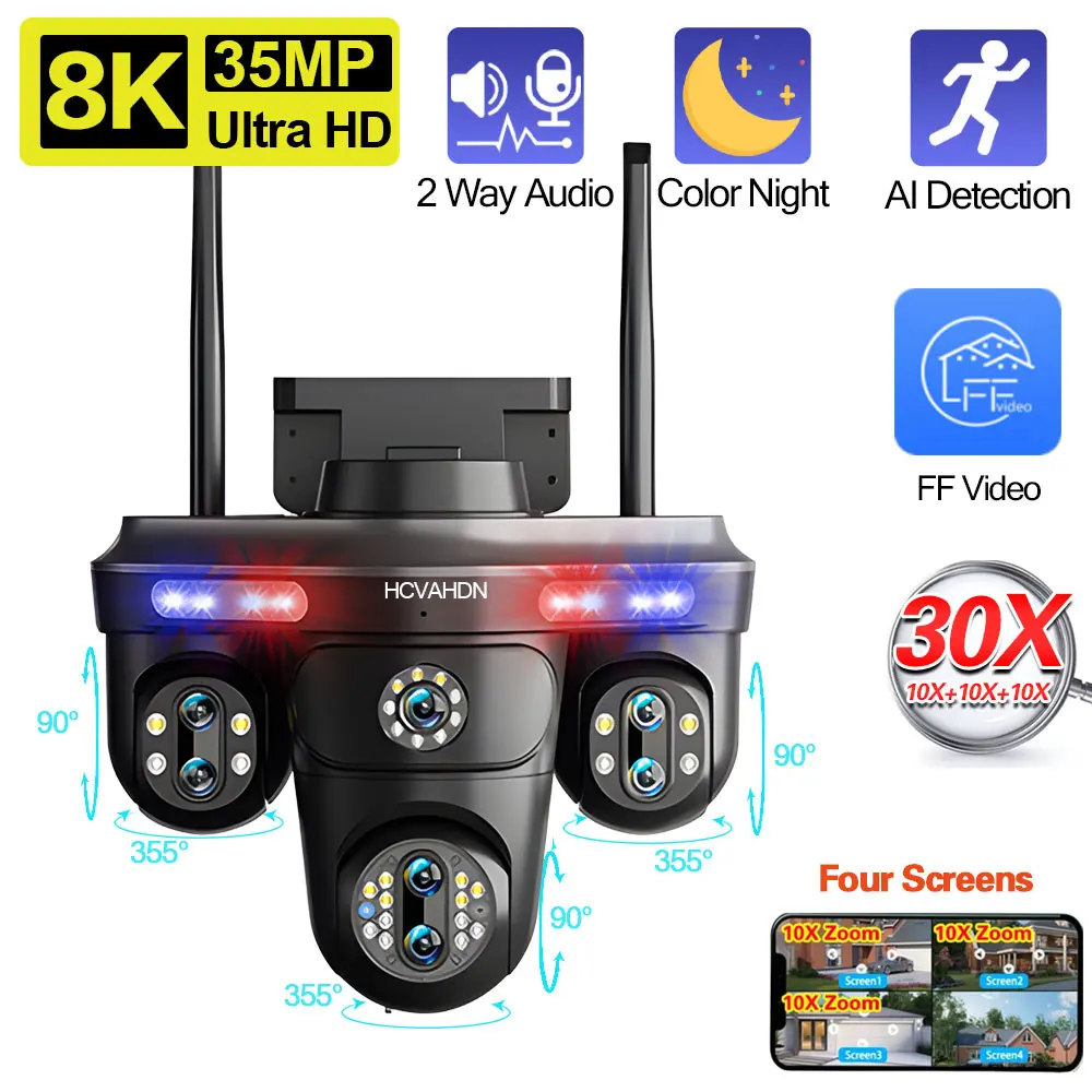 Graded Card Display - 4K 10X Zoom Wifi PTZ Beveiligingscamera