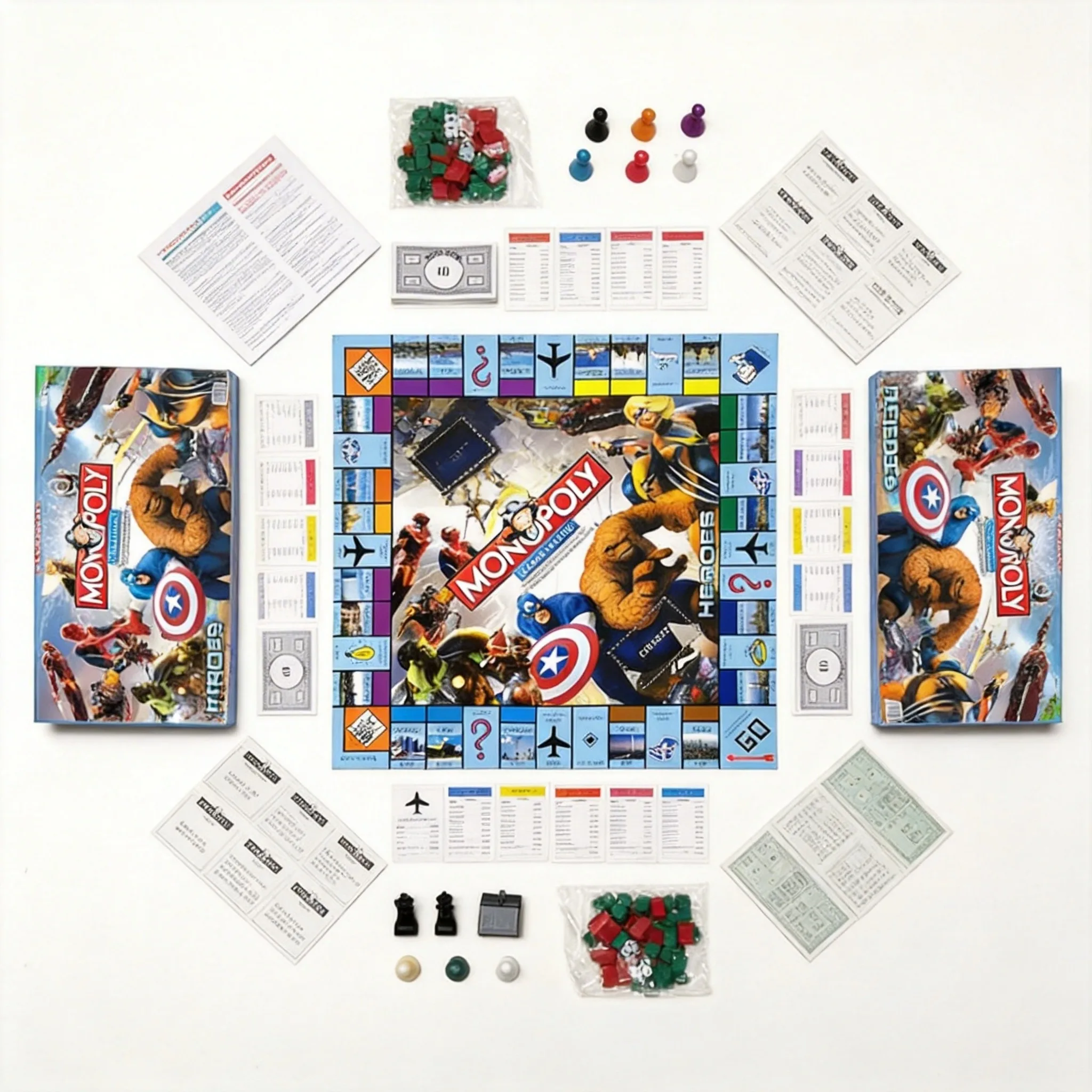 Hasbro Game Monopoly - Marvel Heroes Monopoly Global Village Bordspel