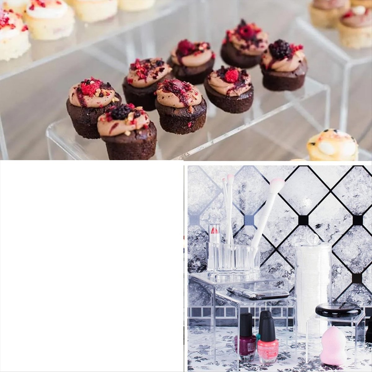 8-delige 2 sets kleine acrylve - Display Risers Set recensie en prijs