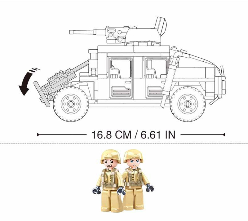265PCS WW2 Militaire SWAT H1 A - Lego Minifigure Holder recensie en prijs