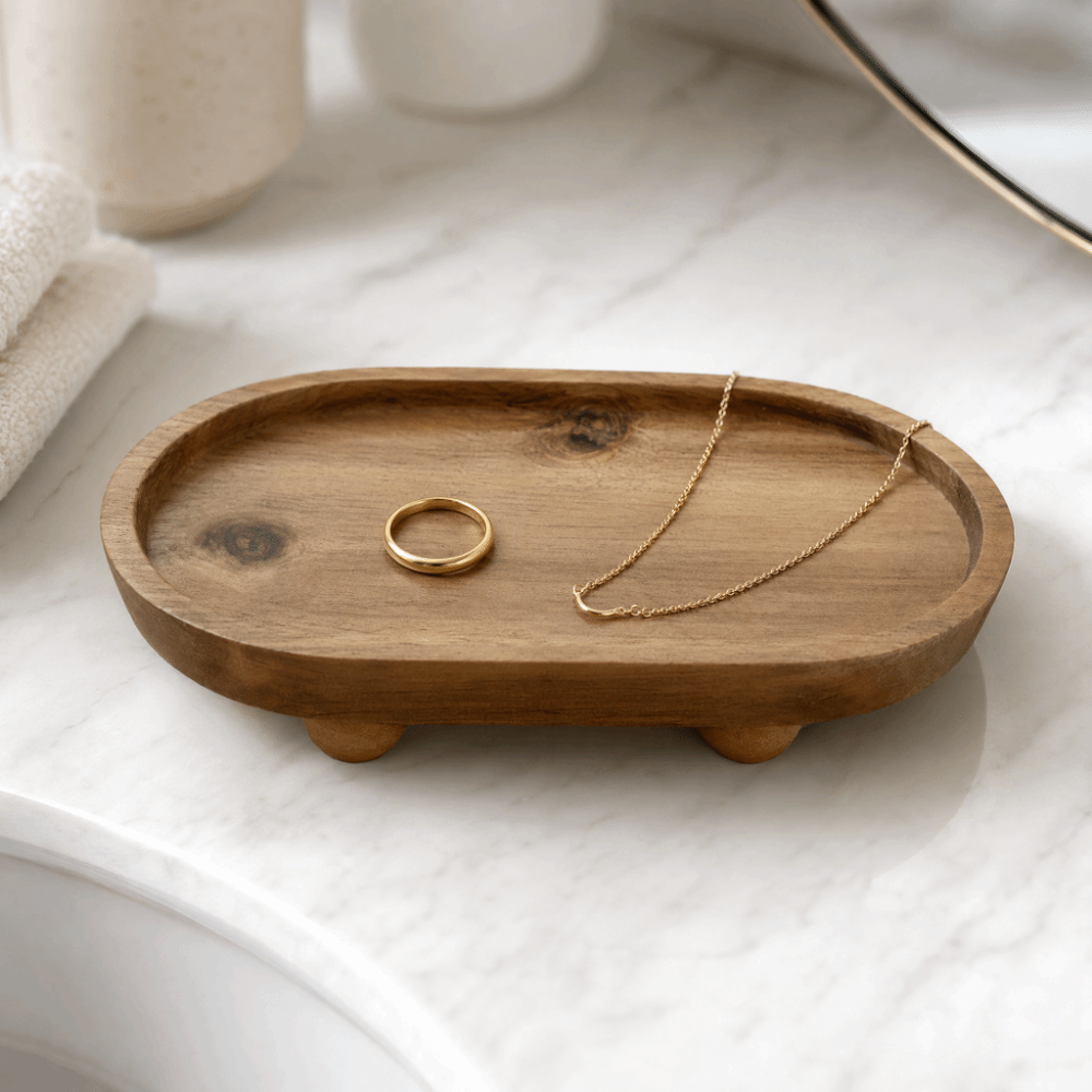 Houten ovale verhoogde present - Display Risers Set recensie en prijs