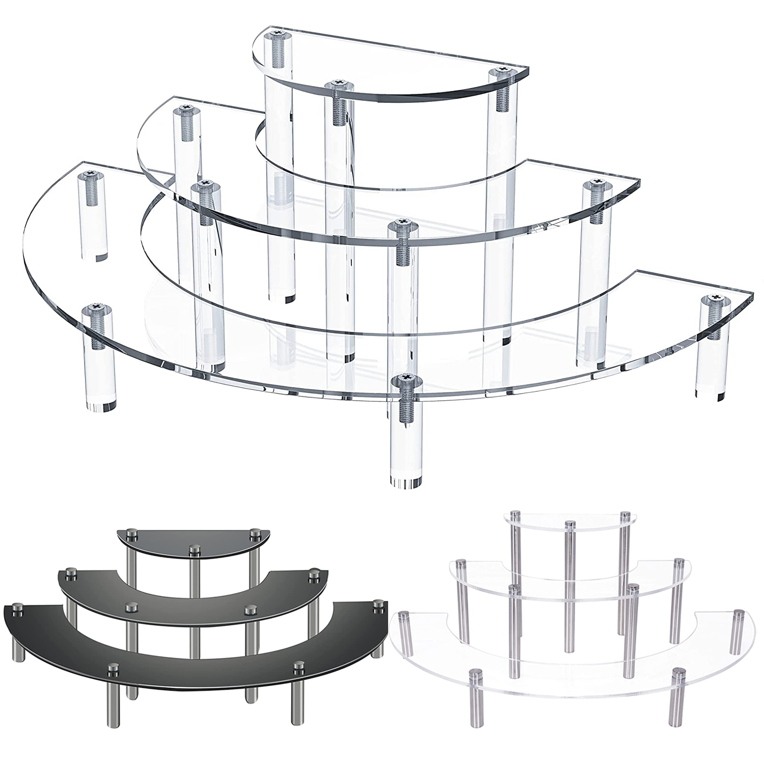 3-Tier Acryl Ronde Cupcake Des - Pop Display Shelf recensie en prijs
