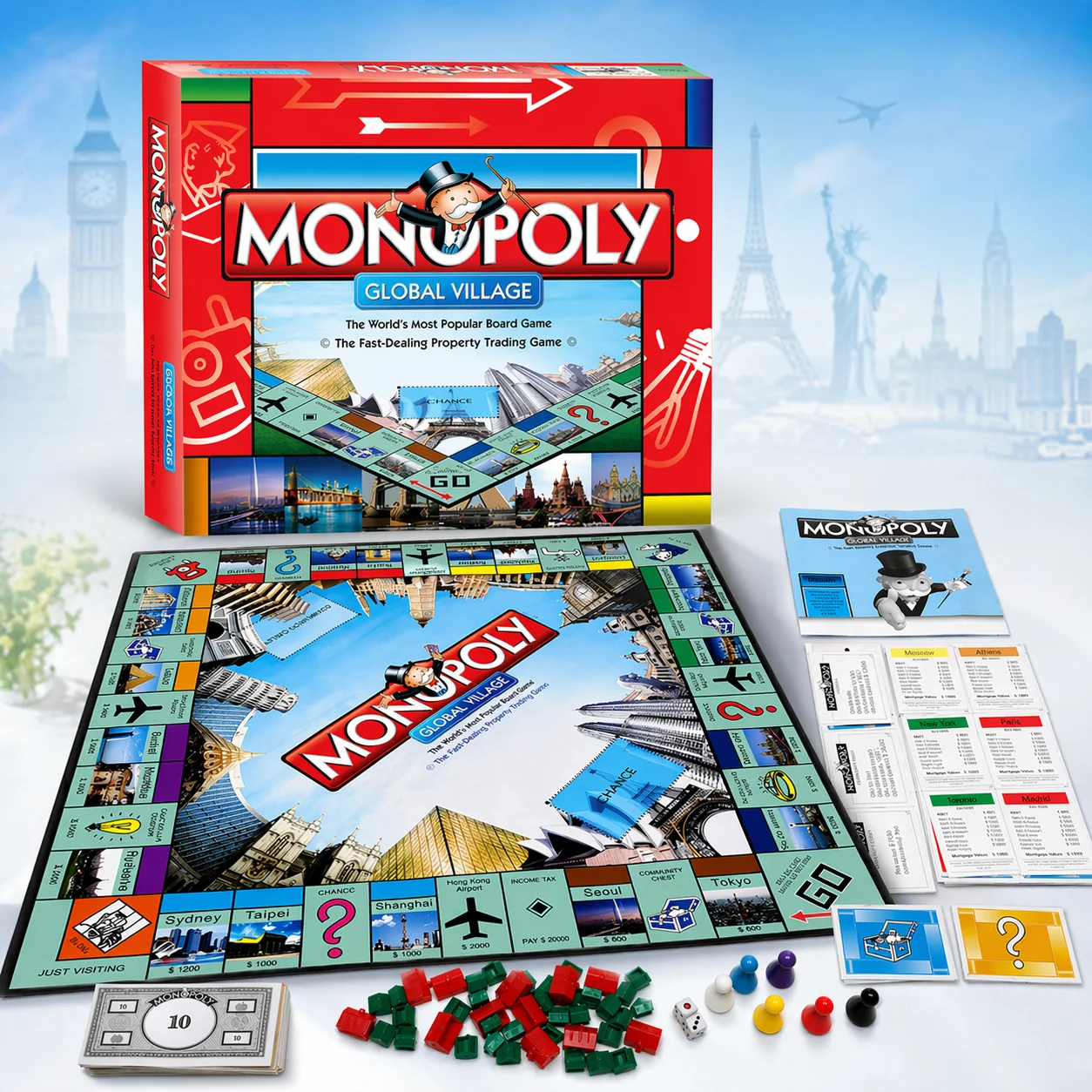 Premium MONOPOLY GLOBAL VILLAG - Hasbro Game Monopoly recensie en prijs